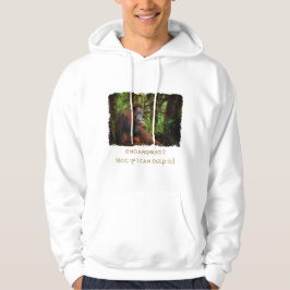 De bedreigde Orangutans Primate Wildlife Art T-Shi Hoodie