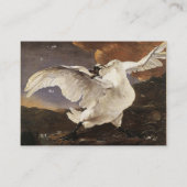 De bedreigde Zwan Visitekaartje (Achterkant)