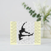 De bedreiging van het Briefkaart Dancer (Staand voorkant)