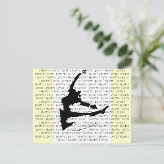 De bedreiging van het Briefkaart Dancer (Staand voorkant)