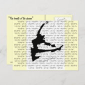 De bedreiging van het Briefkaart Dancer (Voorkant / Achterkant)