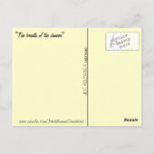 De bedreiging van het Briefkaart Dancer (Achterkant)