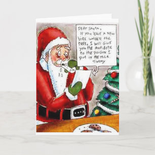 De Bedreiging van het Vergift van het kind voor Feestdagen Kaart