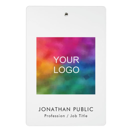 De bedrijfs Bedrijfs van het bedrijf van de douane Mini Klembord (Achterkant)