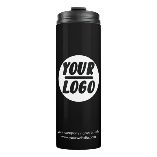 de bedrijfs logo en tekst van douane Professional Thermosbeker (Voorkant)