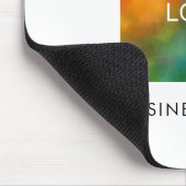 De bedrijfs Logo van het Bedrijf voegt Uw Tekst va Muismat (Hoek)