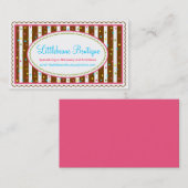 De Bedrijfs Roepende Kaarten van de Tijd van de pa Visitekaartje (Voorkant / Achterkant)