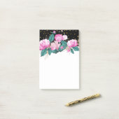 De bedrijfsStationery van de Floral van het ontwer Post-it® Notes (Op bureau)