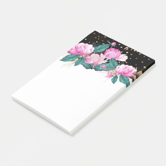 De bedrijfsStationery van de Floral van het ontwer Post-it® Notes (Schuin)