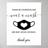 De bedrijfsveiligheid Draag een Manuscript van het Poster (Voorkant)