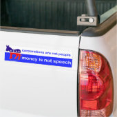 de bedrijven zijn geen mensen… bumpersticker (Op Truck)