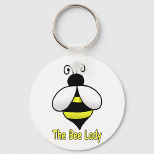 De Bee Lady yellow Sleutelhanger