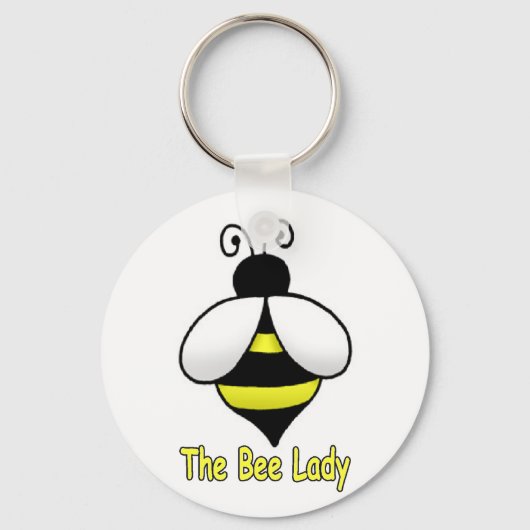 De Bee Lady yellow Sleutelhanger (Voorkant)