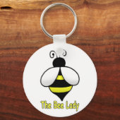 De Bee Lady yellow Sleutelhanger (Voorkant)