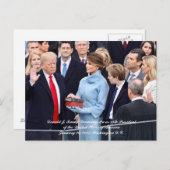 De beëdiging van het 45e President Donald Trump Briefkaart (Voorkant / Achterkant)