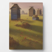 De Beehives Pastoral Art Scene Tabletop Fotoplaat (voorkant)