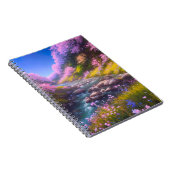 De beek loopt door Cherry Blossom Hill Notitieboek (Rechterzijde)