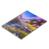 De beek loopt door Cherry Blossom Hill Notitieboek (Linkerzijde)