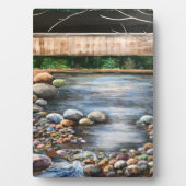 De beek originele hand geschilderde kunst landscha fotoplaat (voorkant)