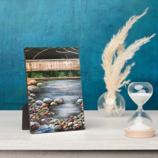 De beek originele hand geschilderde kunst landscha fotoplaat (Zijkant)