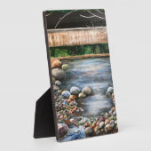 De beek originele hand geschilderde kunst landscha fotoplaat (Zijkant)