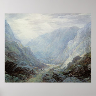 De beelden die op de weg door een Rocky Gor rusten Poster