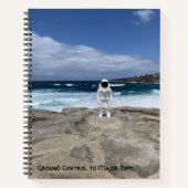 De beelden van ruimtemannen en raketten - Notitieb Notitieboek (Voorkant)