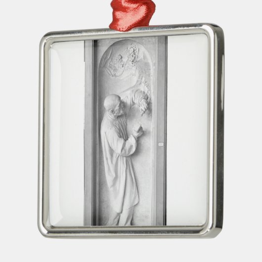 De beeldhouwer, 1896 metalen ornament (Links)