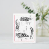 De beenderen van de voet briefkaart (Staand voorkant)