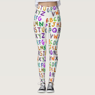 De Beenkappen van de Vrouwen van het alfabet Leggings