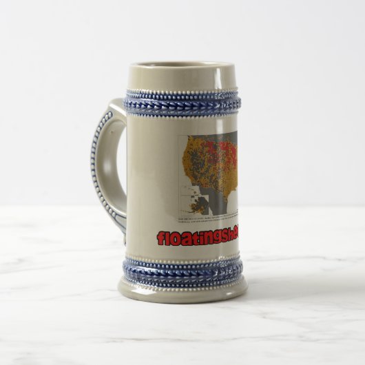 De Beer Belly of America Beer Stein Bierpul (Voorkant links)