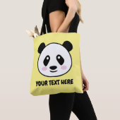 De beer canvas tas van de kutste panda (Dichtbij)