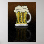 De Beer die Druk schilderen Poster (Voorkant)