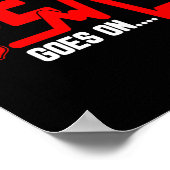 De beer gaat door hartchirurgie Survivor hartslag Poster (Hoek)