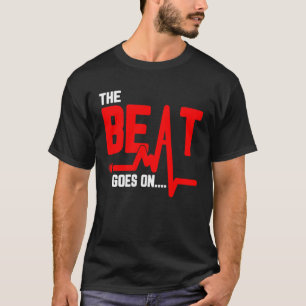 De beer gaat door hartchirurgie Survivor hartslag T-shirt