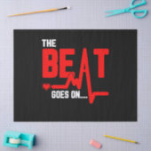 De beer gaat door hartchirurgie Survivor hartslag Tissuepapier (Craft)