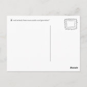 de beer heeft een bier in de bar - aanpasbaar briefkaart (Achterkant)