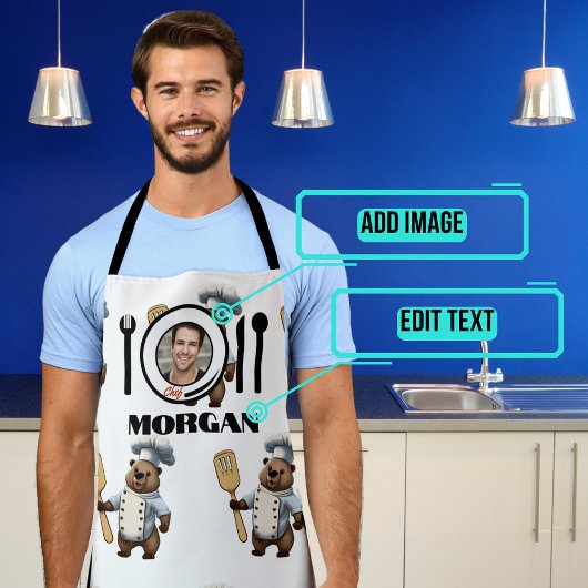 De Beer Mannen Chef-kok Schort