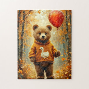 De beer met de rode ballon legpuzzel