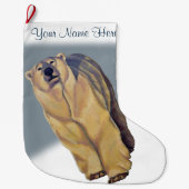 De Beer van het podium kerststaart Aangepast Beer Grote Kerstsok (Voorkant)