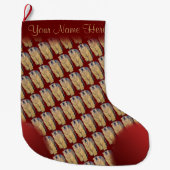 De Beer van het podium kerststaart Aangepast Beer  Grote Kerstsok (Voorkant)