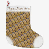 De Beer van het podium kerststaart Aangepast Beer  Grote Kerstsok (Voorkant)