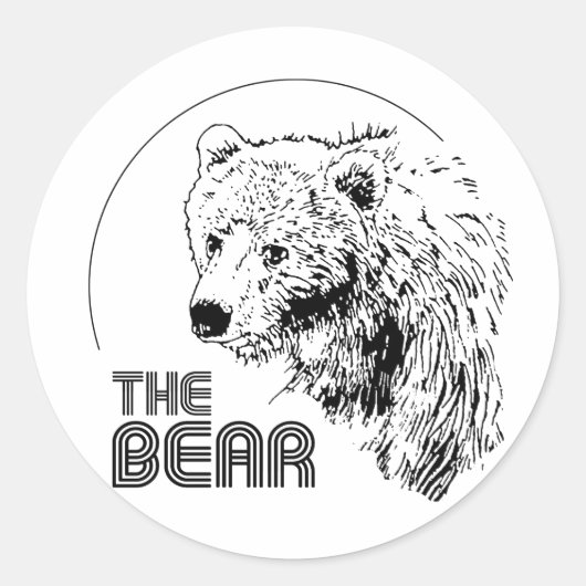 DE BEER VINTAGE RONDE STICKER (Voorkant)