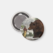 De Beer vrouw Magneet (Voorkant / Achterkant)