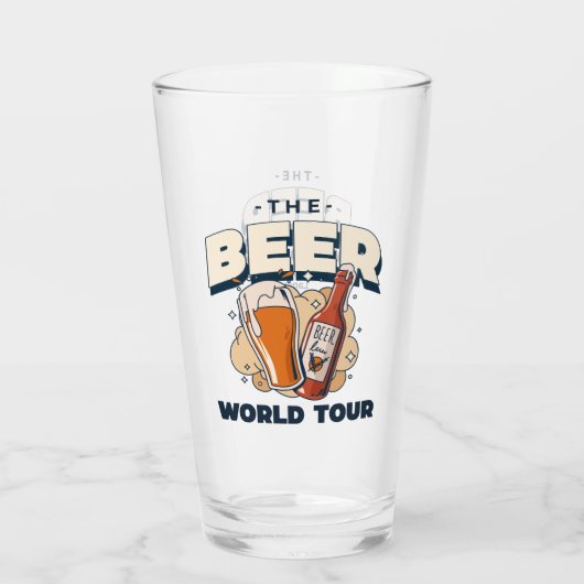 De Beer World Tour Glas (Achterkant)