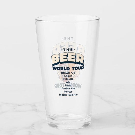 De Beer World Tour Glas (Voorkant)
