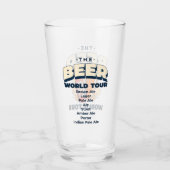 De Beer World Tour Pint Glas (Voorkant)