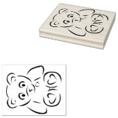 De Beerknuffels Rubberen Stempel (Gestempeld)