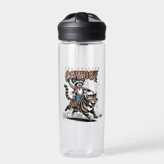 De beest cowboy | 590ml waterfles (Voorkant)