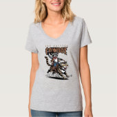 De beest cowboy (Lt. model) | Vrouwen V-hals T-shirt (Voorkant)